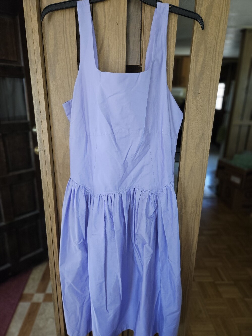 NWT Scoop Sz XXL Pocketed,  Bow/Zip Back Cotton Dress - Picture 2 of 4